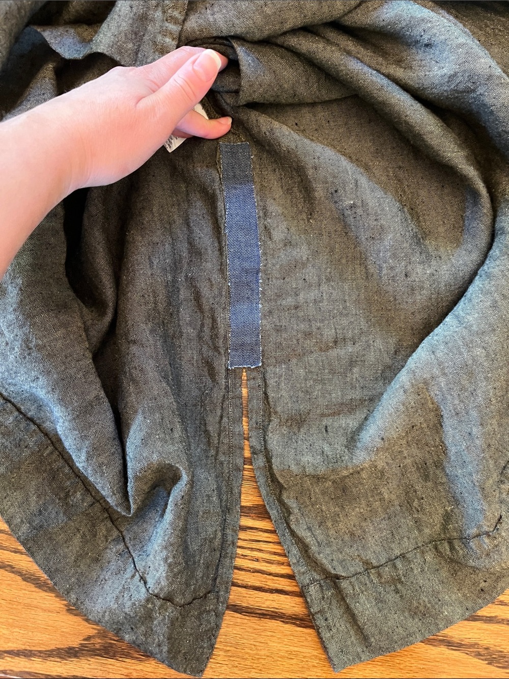 Eileen Fisher 3-Piece Irish Linen Gray Jacket, Tank, Skirt, 2X - Picture 16 of 16